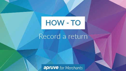 How to Record a return